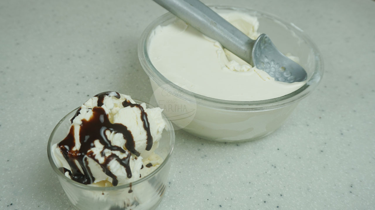 3 Ingredients Ice Cream – Homemade Vanilla Ice Cream