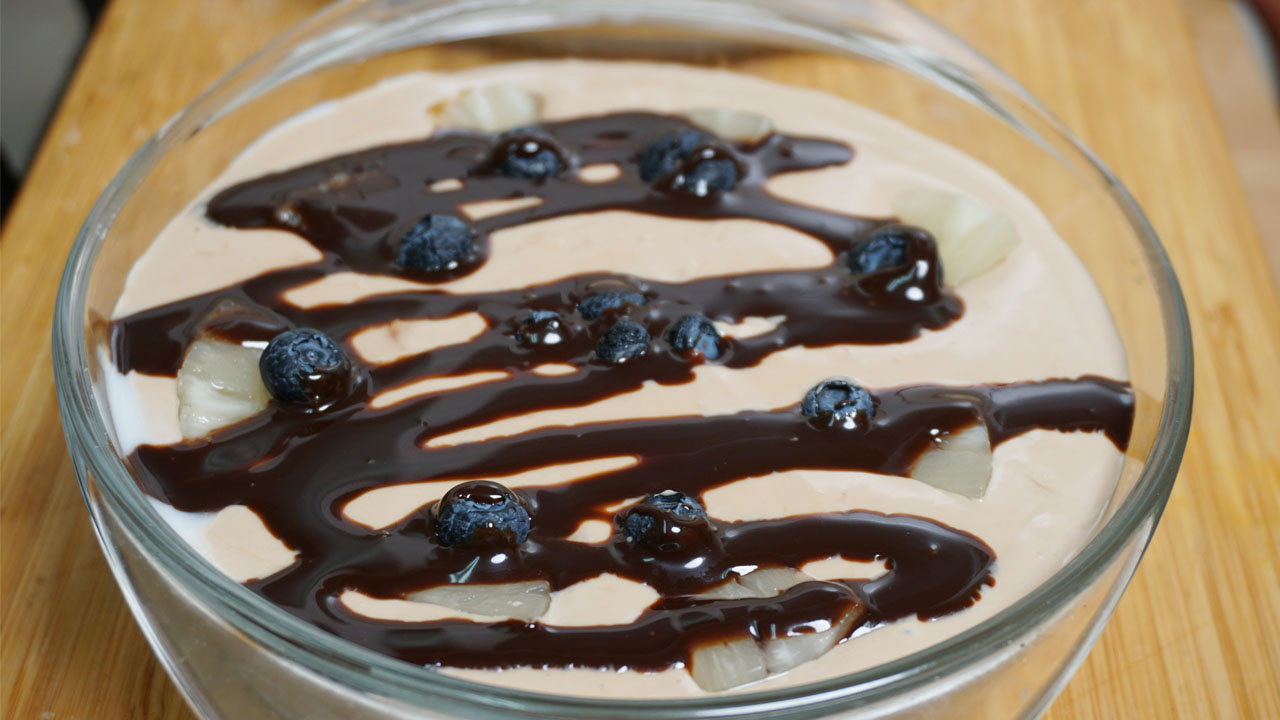 Chocolate Coconut Pudding (No Baking Easy Dessert)