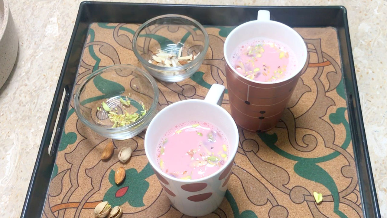 Kashmiri Chai / Tea Recipe / Pink Tea
